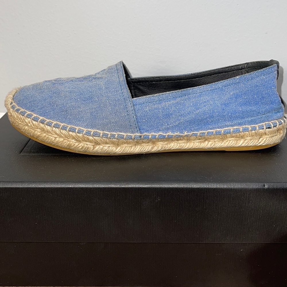 Yves Saint Laurent Denim Canvas Espadrilles